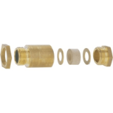 SKINDICHT® SVRX-W - Cable gland brass blanc (DIN 89280)