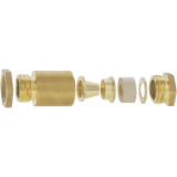 SKINDICHT® SVRX-Z - Cable gland brass blanc (DIN 89280) with screen connection