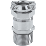 SKINDICHT® SKZ-XL - Cable gland brass with double strain relief clamp and long connection thread