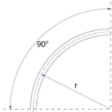 Curve made from rail 90°